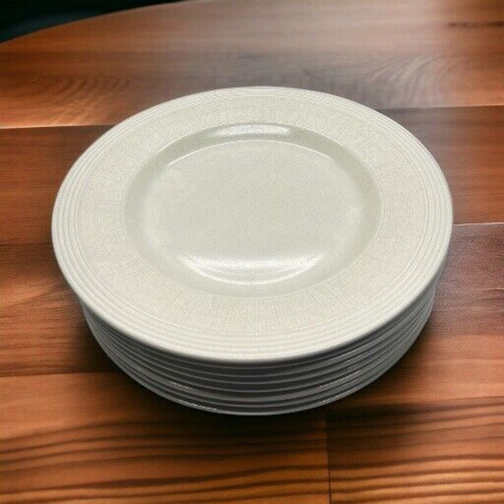 Wedgwood 'Paul Costello' 11.125 inch Plates in Limestone x 8